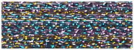 Metallic Nylon/Polyester Embroidery Thread 40wt 220yd Multi Black/Blue/Gold/Pink 9842-270