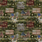 Military Army Camo Flag Allover Cotton 1338A