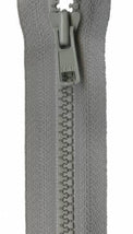 Mini Vislon 12in Smoke Grey Separating Zipper VSP12-576
