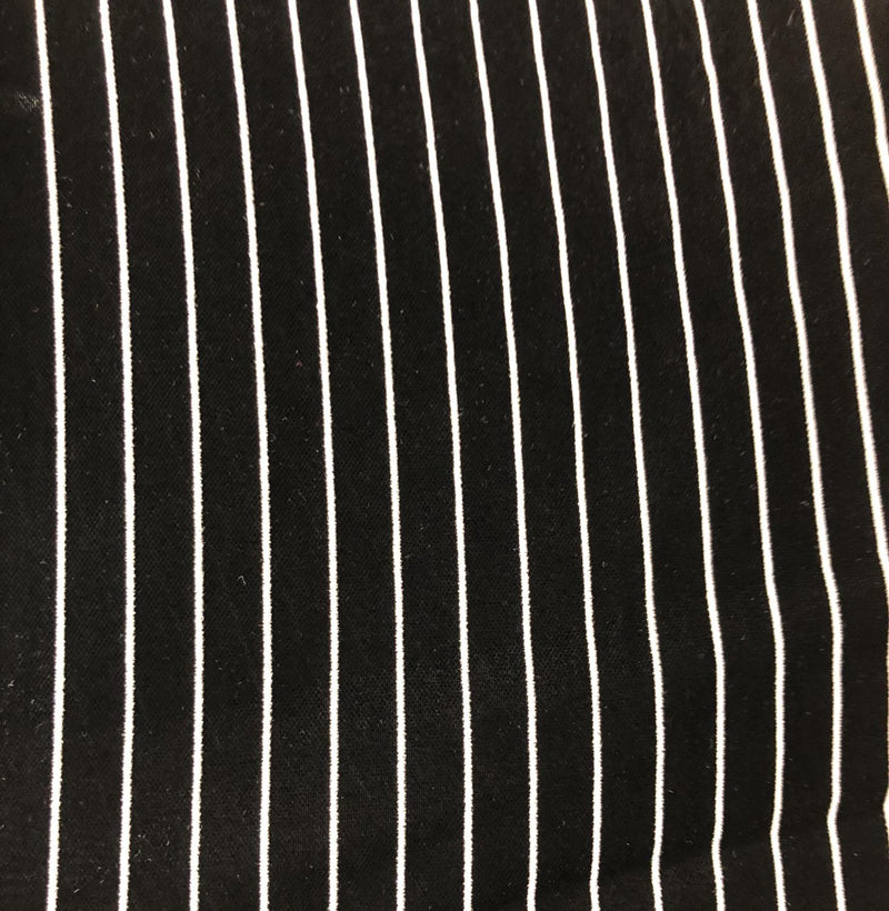 Pinstripe Velvet Black 38522-0