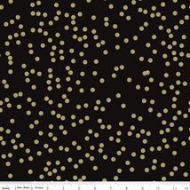 Monthly Placemats-January Confetti Black SC13921-BLACK