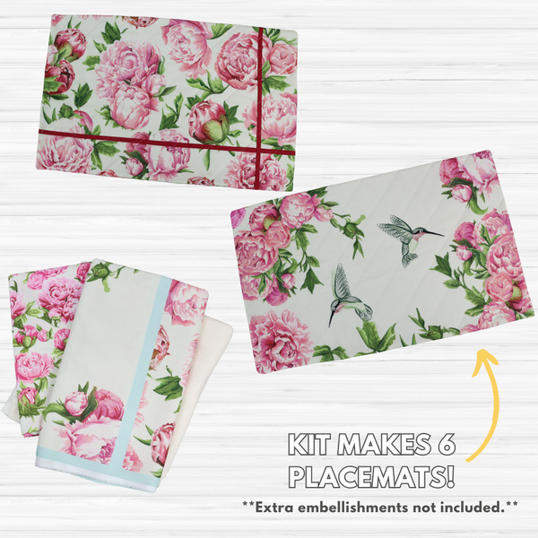 Monthly Placemats-Peonies Kit