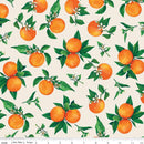Monthly Placemats 2-June Oranges Cream C13931-CREAM