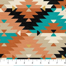 Southwest Vista-Navajo Blanket Beige/Multi 25626-12