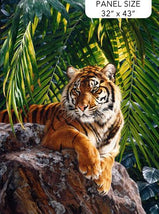 Jungle Queen-33" Tiger Panel Black/Multi DP25519-99