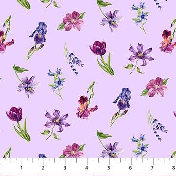 Deborah's Garden-Medium Floral Toss Lilac/Multi DP25595-82
