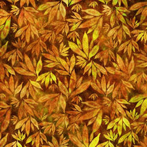 Mystic Owls-Packed Leaves Orange 2600-30039-O