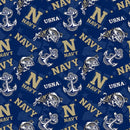 NCAA-Navy Midshipmen Tone On Tone Cotton 1178-USNA