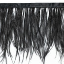 Natural Ostrich Feather Trim 6" Black FT4039BK