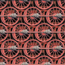 On The Right Track-Train Wheels Red B-3082-88