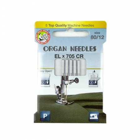 Organ Needles ELx705 Chromium Size 80/12 Eco Pack 3000126