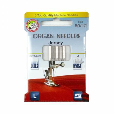 Organ Needles Jersey Size 80/12 Eco Pack 3000109