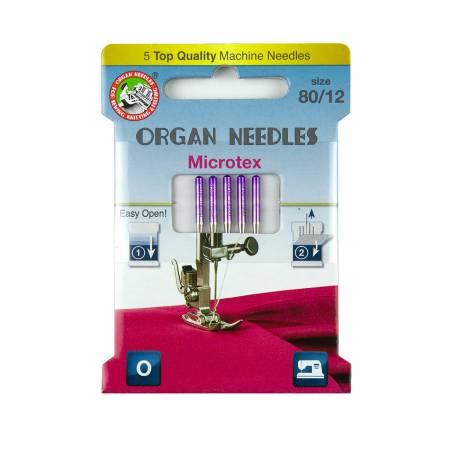 Organ Needles Microtex Size 80/12 Eco Pack 3000120