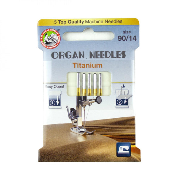 Organ Needles Titanium Size 90/14 Pack 3000132