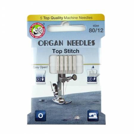 Organ Needles Top Stitch Size80/12 Eco Pack 3000124