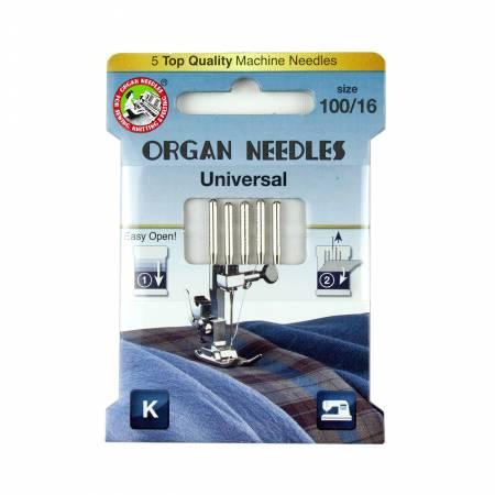 Organ Needles Universal Size 100/16 Eco Pack 3000104