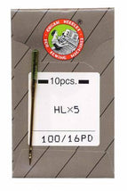 Organ Titanium Quilting Machine Needle Size 16/100 HLX5PD16