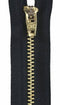 Packaged Metal Jean Zipper 9in Black F2709-002