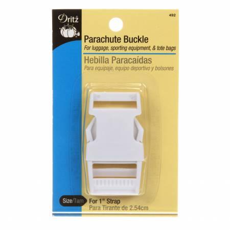 Parachute Buckle 1in Strap White 492