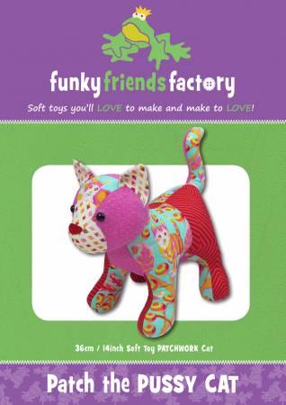 Patch The Pussy Cat  Pattern - 14in Stuffed Soft Toy - FF4705