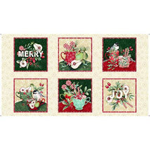 Peppermint Christmas-Picture Patches 25" Panel 1649-29659-E