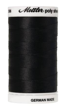 Poly Sheen Embroidery Thread Black - 40wt 875yds