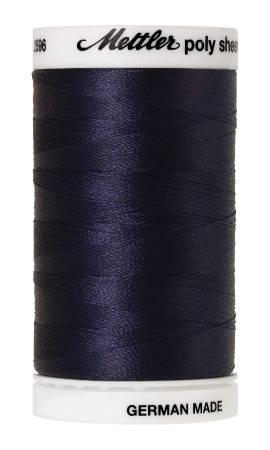 Poly Sheen Embroidery Thread Dark Indigo - 40wt 875yds