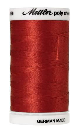 Poly Sheen Embroidery Thread Dark Rust - 40wt 875yds
