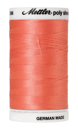 Poly Sheen Polyester Embroidery Thread 40wt 140d 800m/875yds Coral 2596-1532