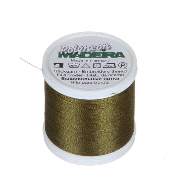 Polyneon Poly Emb Thrd Army Green 9845-1796