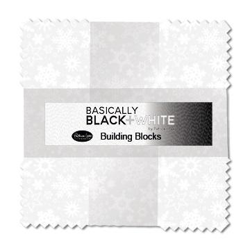 Precut Building Blocks-Basically Black + White TBASBW42-10