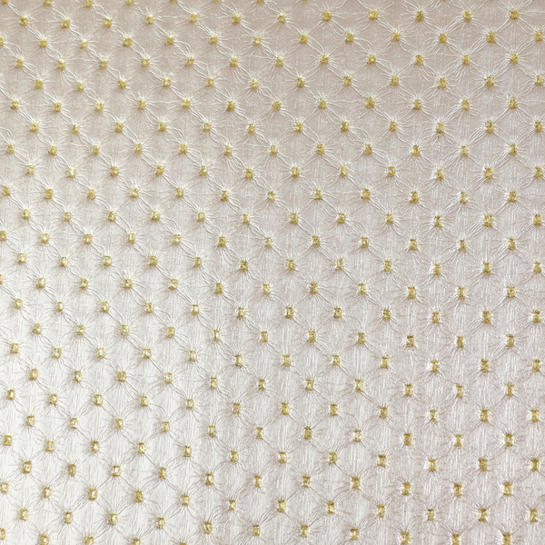 Precut Vinyl-Dimple White/Gold 18"x54"