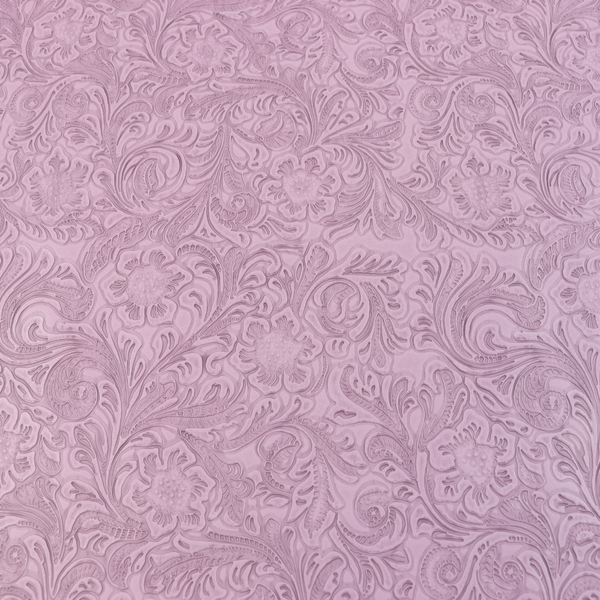 Precut Vinyl - Western Floral Faux Leather - Lavender WF-109 - 18"x27"