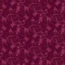 Quilted Kitties-Calico Mulberry 1072-55