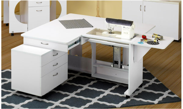 TAILORMADE COMPACT Sewing Machine Cabinet / White C-W001