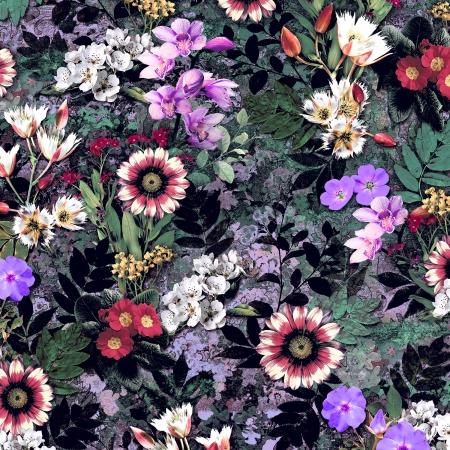 Reverie Floral Fantasy Evening Shade Digiprint Fabric