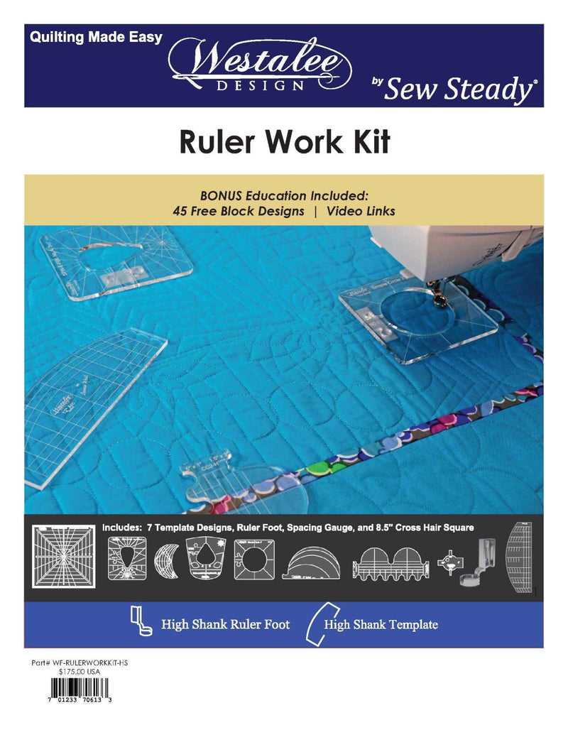 Ruler Work Kit + Janet's Ruler Quilt Design Book WF-RULERWORKKIT-HS