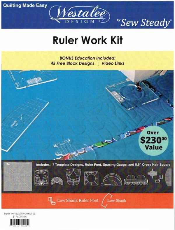 Ruler Work Kit + Janet's Ruler Quilt Design Book WF-RULERWORKKIT-LS