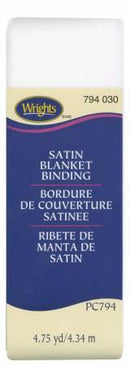 Satin Blanket Binding White - 117794030
