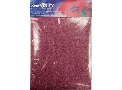 Scan-N-Cut Iron-On Sheets - Glitter Brights 4 Colors CATG02