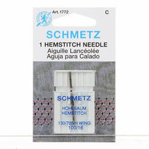 Schmetz Hemstitch / Wing Machine Needle Size 100 1ct