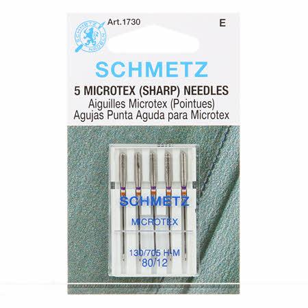 Schmetz Sharp / Microtex Machine Needle Size 12/80 - 1730