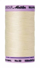 Silk-Finish Antique White50wt 500M Solid Cotton Thread
