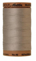 Silk-Finish Ash Mist 40wt 500M Solid Cotton Thread