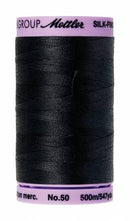 Silk-Finish Black50wt 500M Solid Cotton Thread
