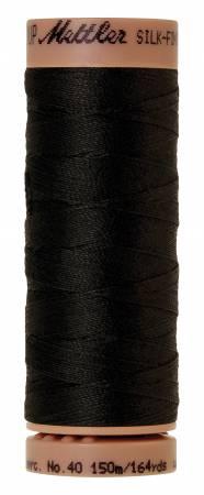 Silk-Finish Black 40wt 150M Solid Cotton Thread