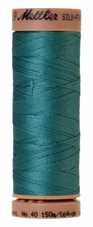 Silk-Finish Blue-green Opal 40wt 150M Solid Cotton Thread