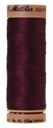 Silk-Finish Bordeaux 40wt 150M Solid Cotton Thread