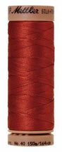 Silk-Finish Brick 40wt 150M Solid Cotton Thread