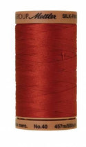 Silk-Finish Brick 40wt 500M Solid Cotton Thread